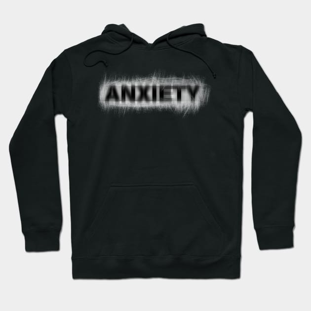 Anxiety Scratch Hoodie by richardsimpsonart